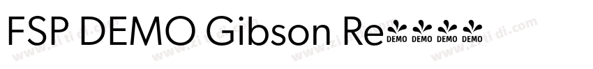 FSP DEMO Gibson Re字体转换 FSP DEMO Gibson Re字体转换